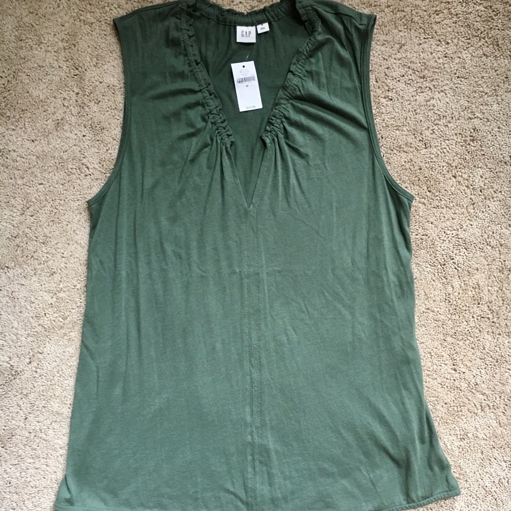 Gap Sleeveless Olive Green Too